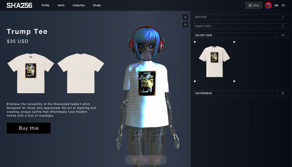 SHA256 Metaverse tweet media