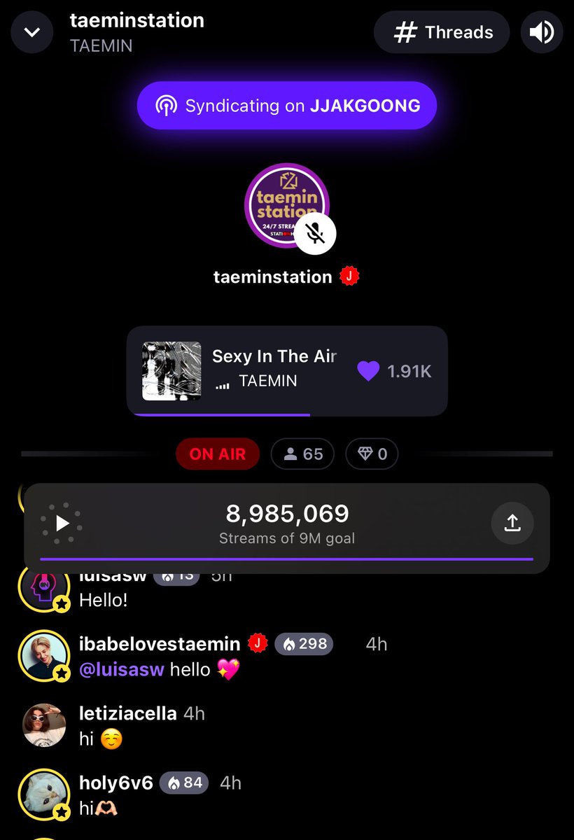 TaeminGlobal's tweet photo. [Stationhead Party🎉] 

Join us on @STATIONHEAD NOW to celebrate #TAEMIN’s music, boost streams together, and practice the fan chants! 🤗

LIVE NOW🔴
https://t.co/nMphYoiOW3

Then post your Stationhead Proof on Twitter/X with the tags below and a positive message for Taemin👇 

TAEMIN WE LOVE YOU 
#Taemin_Say_Less 
#EternallyWithTaemin