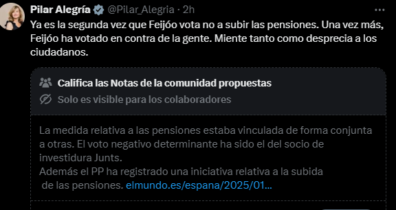 juanBravoBaena's tweet photo. Después del bochorno de hoy más de uno va a seguir el camino de Yolanda Díaz y se va a ir de @X 

Ni un Ministro sin su Nota de la Comunidad. https://t.co/vv98SuP02V
