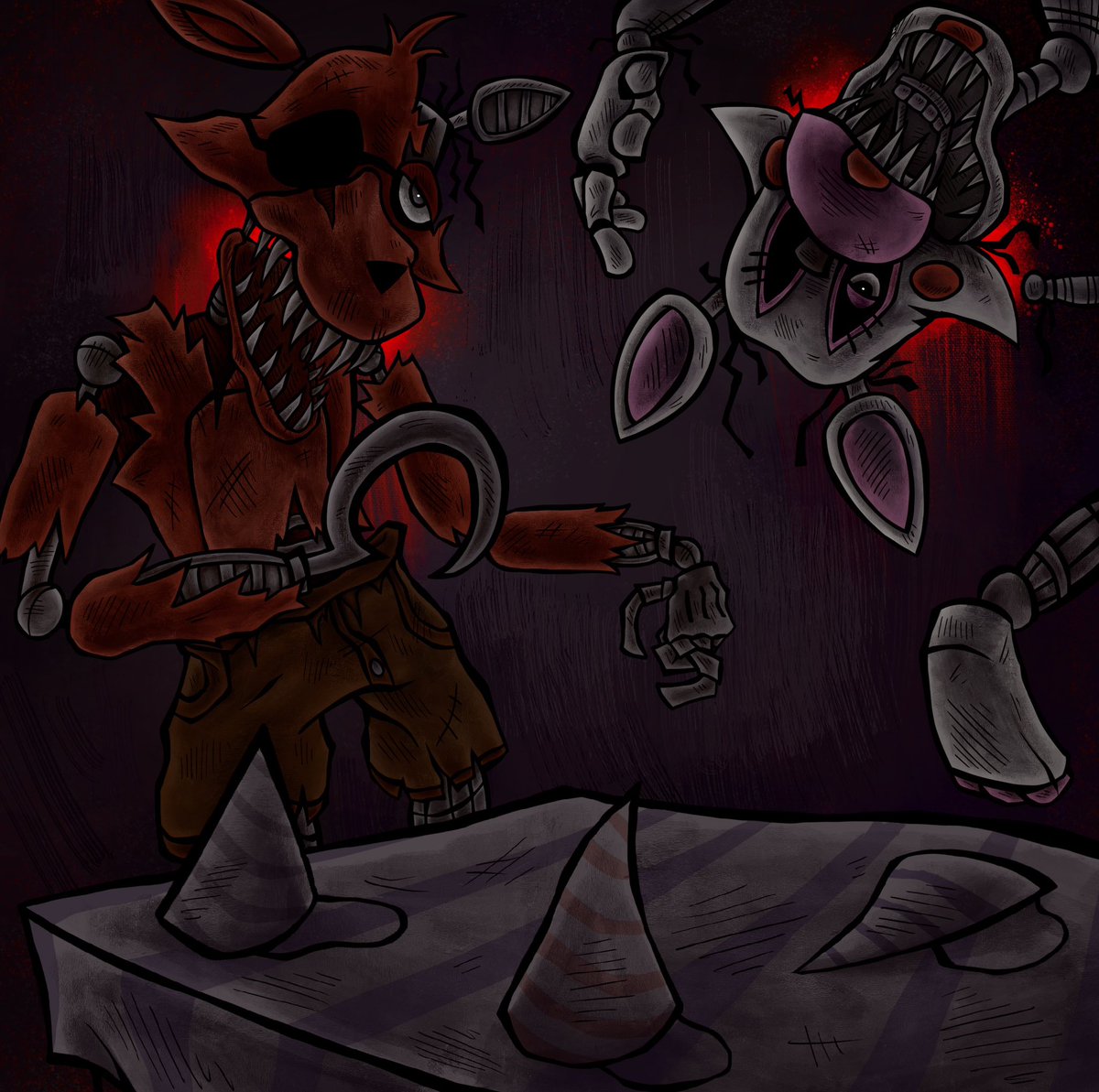 NumsterProduct's tweet image. NIGHT 2

#Fnaf #FNAFMovie2 #Fnaf2 #Procreate