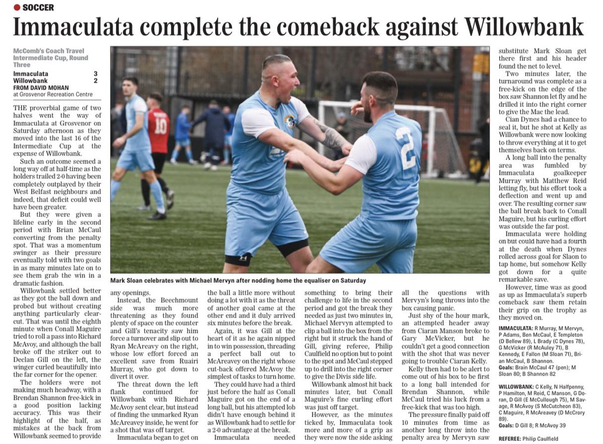 Immaculata Football Club tweet media