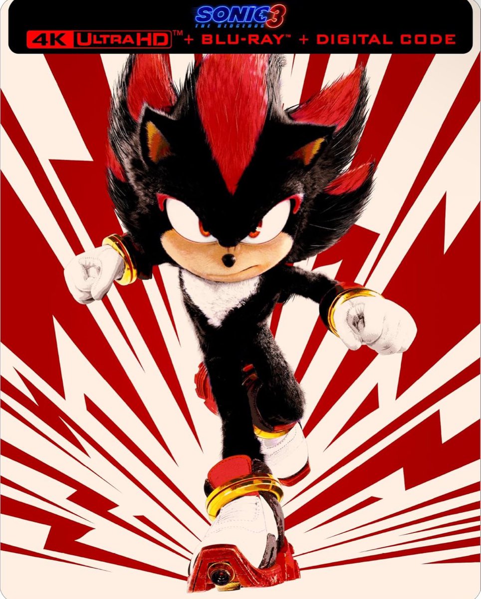 Cybrid101's tweet photo. The Amazon Exclusive Sonic Movie 3 Steelbook (Shadow cover) is now available for preorder! 

Link: https://t.co/PyoJ5YdtUA https://t.co/Txp9r2K2MO