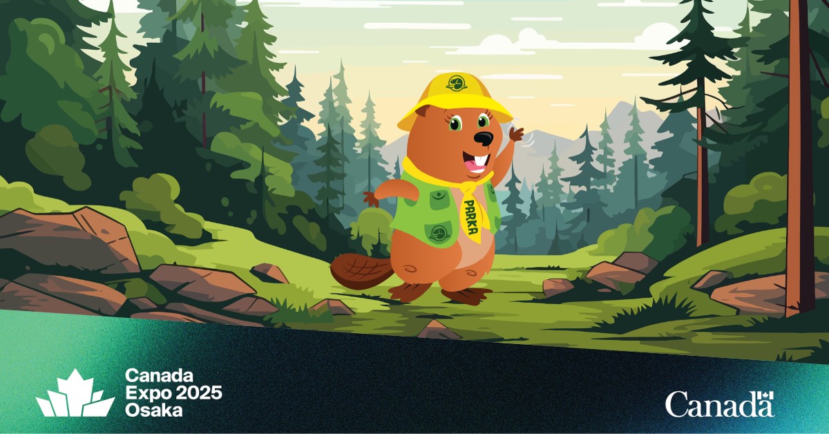 カナダパビリオンの公式アカウントにマスコットのParkaが 登場しました