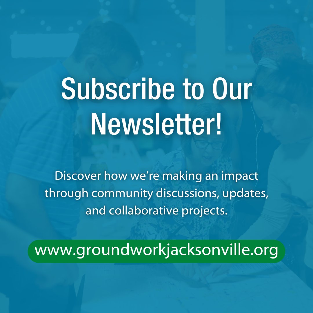 GroundworkJax's tweet photo. We love building connections with our community! ๐ Your feedback drives our mission to create a greener, more connected Jacksonville. ๐ Follow us for updates & ways to get involved!
#GroundworkJacksonville #EmeraldTrail https://t.co/JBxx30FbDT