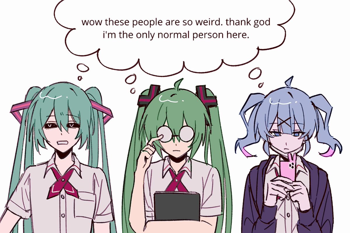 meku__meku's tweet photo. What if they all go to the same school
#初音ミク https://t.co/8beiQ9TvNd