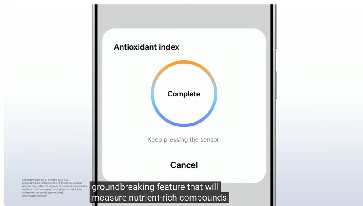 Las funciones de salud también han sido mejoradas, e incluyen compartir registros con los médicos, un índice de antioxidantes y hasta un indicador de salud vascular, con datos personales protegidos por tecnología #Knox
#SamsungUnpacked #GalaxyUnpacked ##SamsungUnpacked