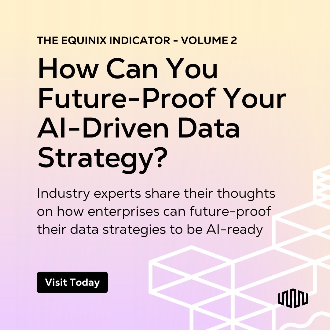 Equinix's tweet photo. Want to harness AI while keeping your sensitive data secure? Private AI + the right infrastructure = competitive advantage without compromise.
Get the blueprint: The Equinix Indicator Vol 2 https://t.co/izgrsUd2jJ https://t.co/2b2jyST6VC