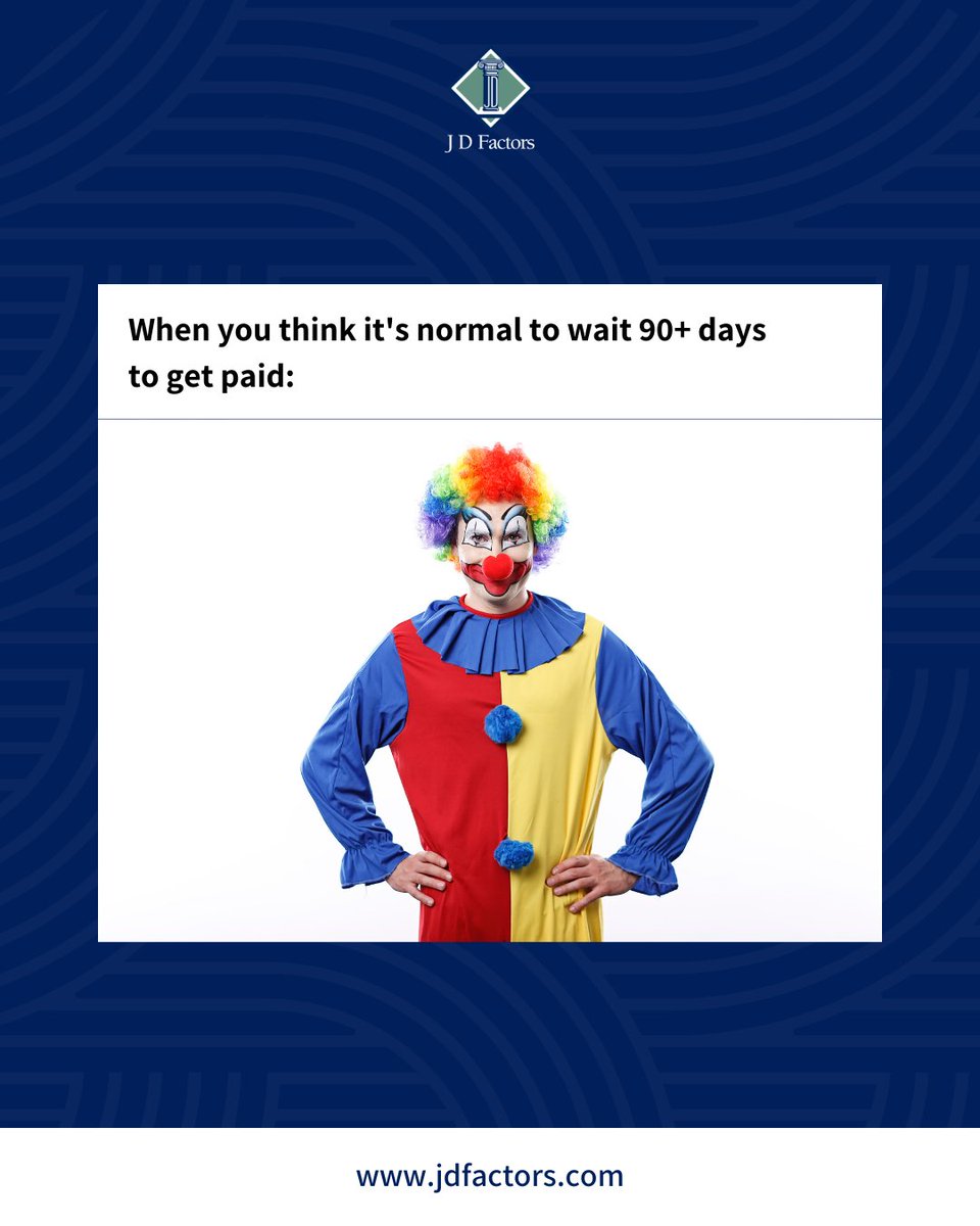 JDFactors's tweet image. 💭 Newsflash: It doesn’t have to be this way!

💡 At J D Factors, we turn your invoices into cash FAST. 

Say goodbye to long waits and hello to smoother cash flow. 🙌

#CashFlowRelief #FactoringMadeSimple #InvoiceSolutions #JDFactors #SmallBusinessHacks #GetPaidFaster
