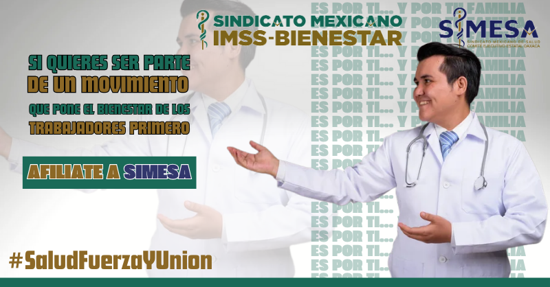 SIMESA_Oaxaca's tweet photo. Si quieres ser parte del movimiento que pone primero a los trabajadores, afíliate al #SIMESA, una propuesta de un Sindicalismo Democrático y Justo.

#SomosSIMESA
#SaludFuerzaYUnión
#PorUnSistemaIncluyente https://t.co/C6nRAKMo6K