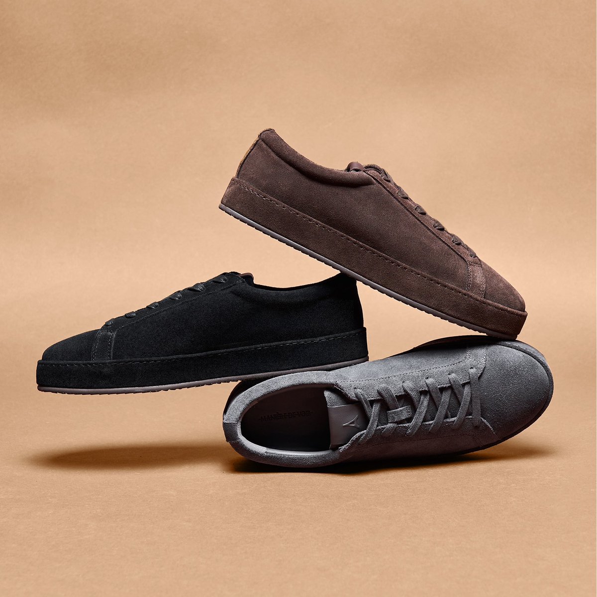 ManiereDeVoir's tweet photo. The Cannes Sneaker

Crafted from 100% premium suede, the Cannes Sneaker boast a hand-made  suede-wrapped outsole, contrasting gum sole, and debossed Eiffel branding, delivering timeless sophistication. Available Online &amp; In-store. #forthetastemakers https://t.co/9usOezJkrR