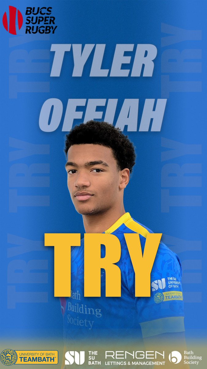 UOBathRugby's tweet photo. 19 - 7
Tyler Offiah dives over in the corner to add another 5!!
#BUCSSuperRugby #BATCDM https://t.co/59xZZZXdb4