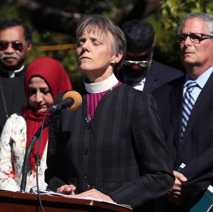 You all know by now that this is Bishop Mariann Budde. I stand by her and support everything she said to donOLD 100%‼️

Do YOU?                 YES or NO