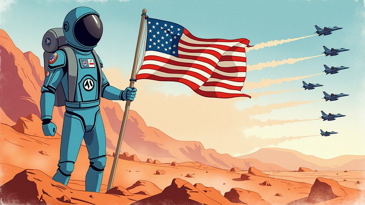 "Put the Stripes and Stars on Mars."