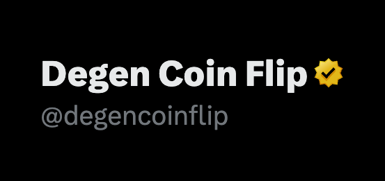 Degen Coin Flip tweet media