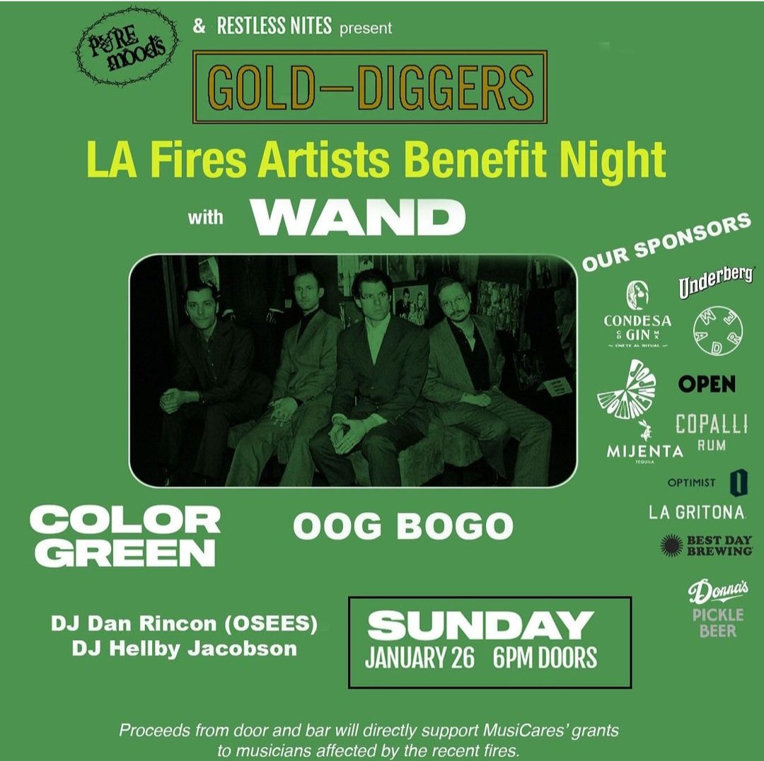 We don't usually veer outside of #food, but this is worthy of an exception. On Jan. 26th, <a href="/MusiCares/">MusiCares</a> has a benefit for the victims of the #LosAngelesFires. The great <a href="/colorgreenband/">Color Green</a> will perform. If you haven't seen them, check 'em out. Be sure to get tickets.
<a href="/siriusxmu/">SiriusXMU</a>