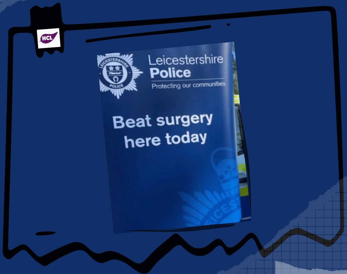 HathernLibrary's tweet photo. Informal drop-in Beat Surgery at HCL, hosted by one of your local PCSOs.

Tuesday 28th January, 4-5pm.

Pop along and have a chat about any concerns you may have in the community.
#hathern https://t.co/0mzL2RUTxD