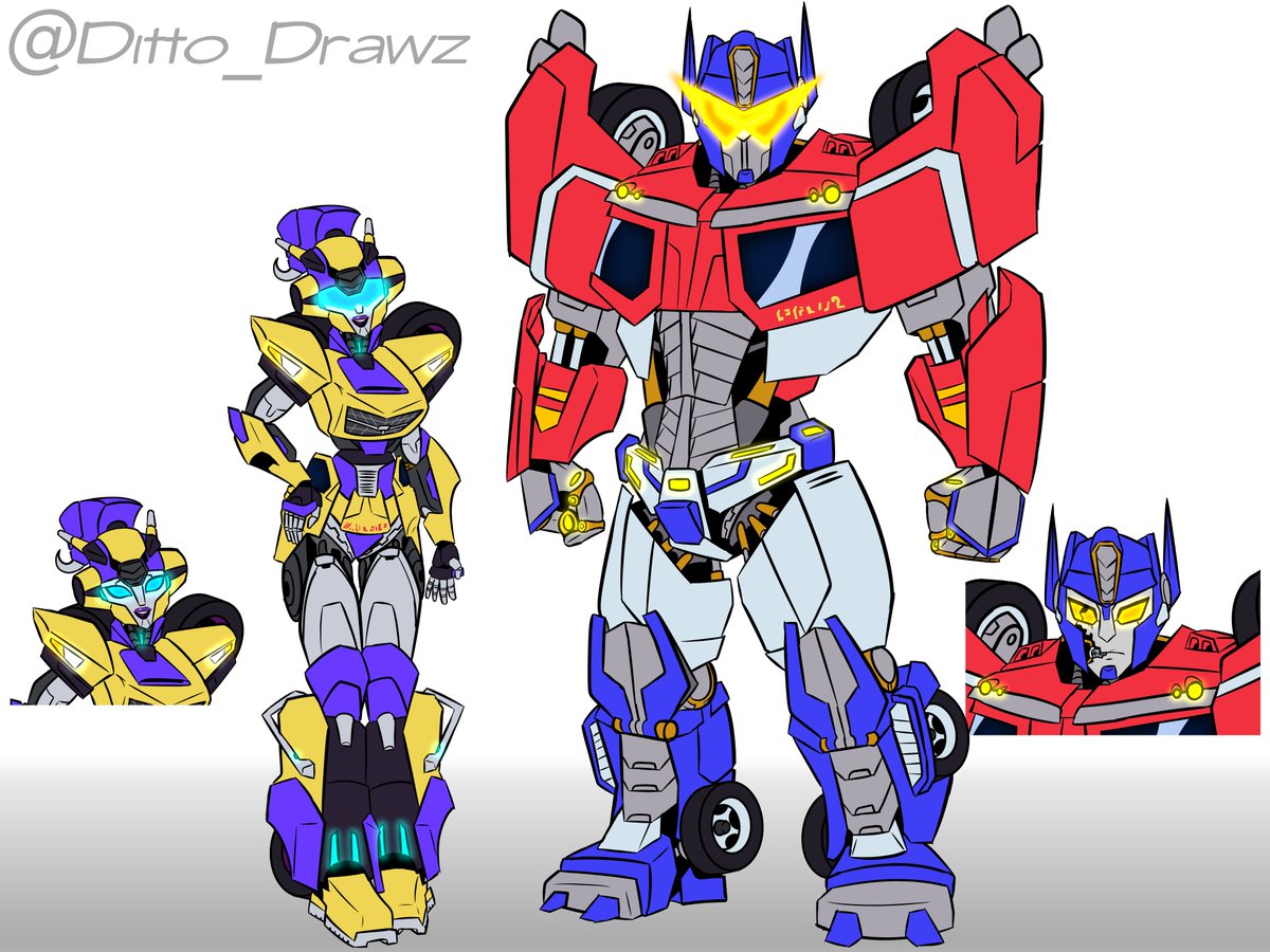Optimus Prime &amp; Elita One character sheet c0mm for <a href="/PrimaDescent/">#Optimus Prime</a> 

Sorry by the lack of activity, been working on plenty of c0mms and here it is one of them

Hope you like it🧡&amp; RT🔁