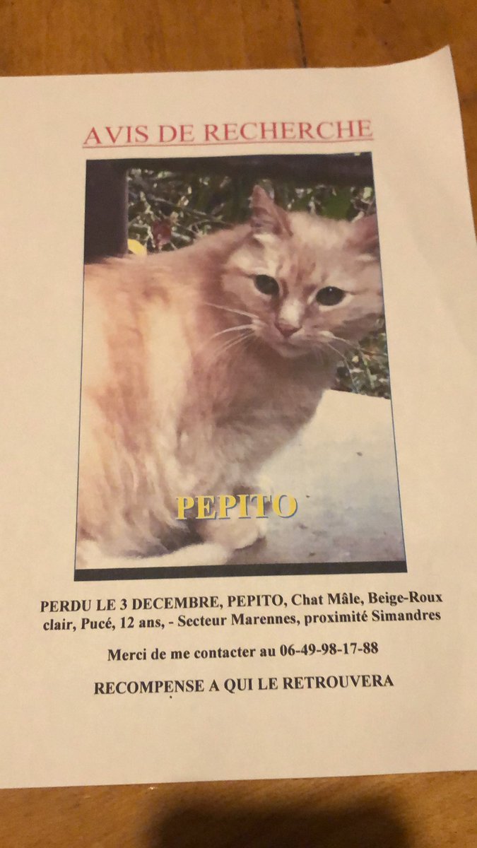 AdeaClaude's tweet photo. Rhône 69
On ne lâche rien, on continue de partager pour Pepito.
Merci beaucoup 🙏 https://t.co/IijAlOI4Tw