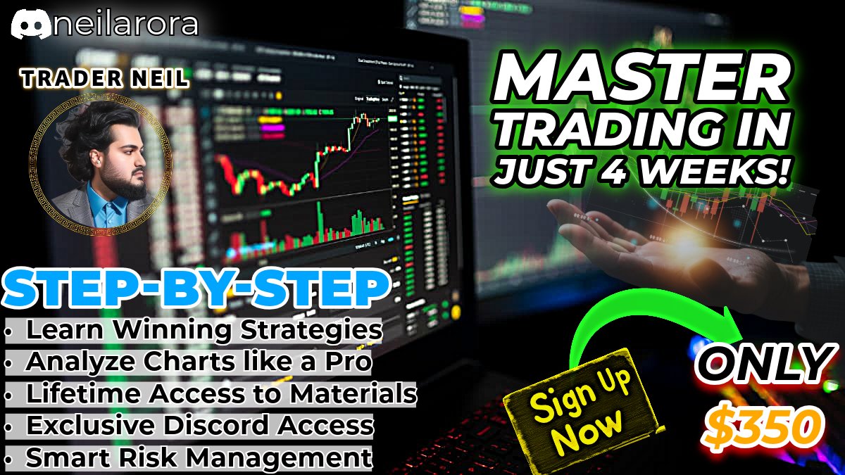 Getting right to the point, I've hosted 10 classes &amp; taught 300+ students technical analysis the last two years

i'll help you learn how to do this trading shit on your own

Sign up's open for my 4 week course &amp; access to my exclusive discord server  👇

tinyurl.com/neilfebclass