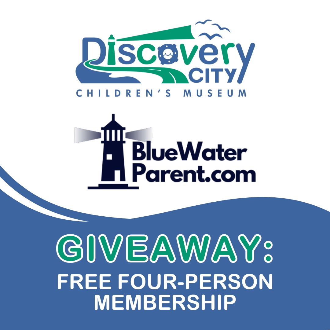 BlueWaterParent.com is giving away a FREE FOUR-PERSON MEMBERSHIP to Discovery City Children's Museum!!

To enter, visit
bluewaterparent.com/enter-to-win-a….