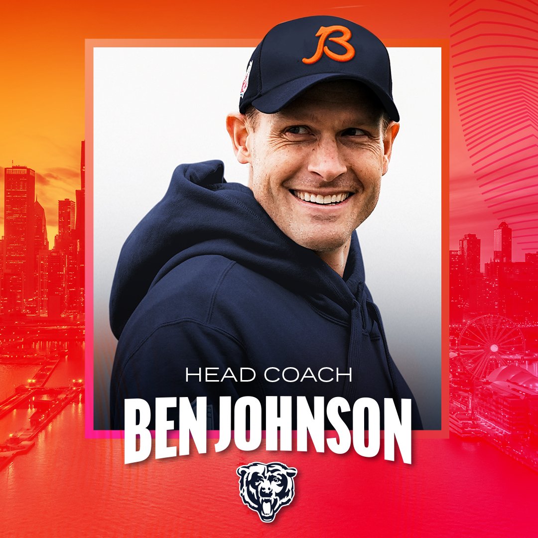 Buenas noches fans de los Bears. Mañana tenemos programon a las 17:00h🇪🇦

Conoceremos un poco más a Ben Johnson.

Os esperamos ! 

#DaBears 
#BearDown