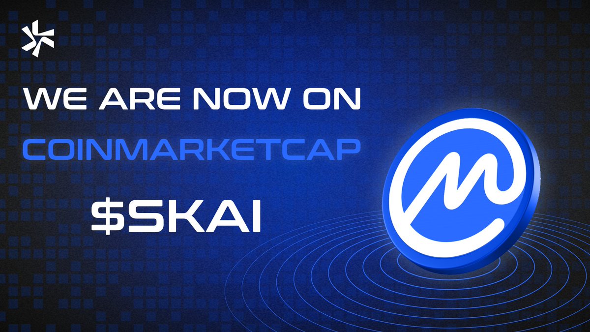 skainetxyz's tweet photo. SKAINET $SKAI is Now Listed on @CoinMarketCap!

Link: https://t.co/smV9piiE1Z