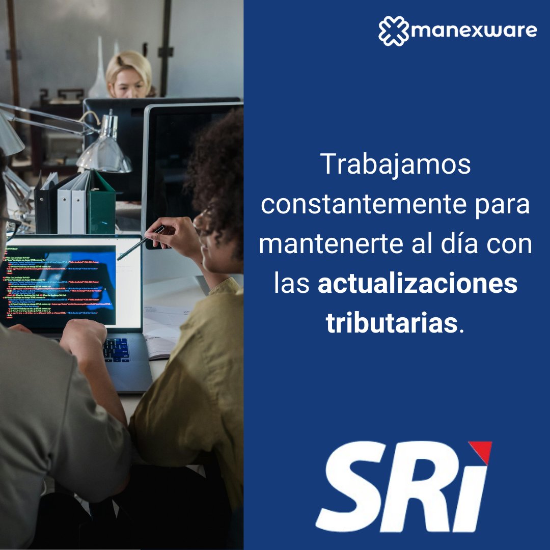 manexware's tweet photo. En un entorno fiscal que cambia constantemente, trabajamos para mantener tu empresa siempre al día con las últimas actualizaciones tributarias. 📊 
#Odoo #ActualizacionesTributarias #SRI #IESS #RDP #RDEP #MDT #CumplimientoFiscal https://t.co/4d5EVLPY85