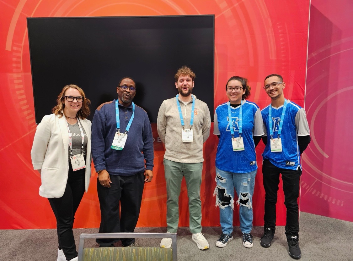 Stallions415's tweet photo. Congrats to Mr. Boston! He had the opportunity to represent our school and share his expertise on the ESPORTS panel at the FETC Conference in Florida! We’re proud to see him supporting our Esports team and showing the work happening at our school. #CDW #DCSDSTEM @wrightway99 https://t.co/bvbZ4arr9d
