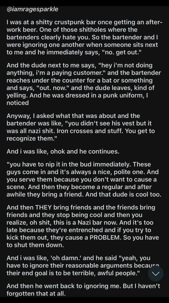 <a href="/pattonoswalt/">Patton Oswalt</a>  posted this on another site...

It is a lesson worth learning