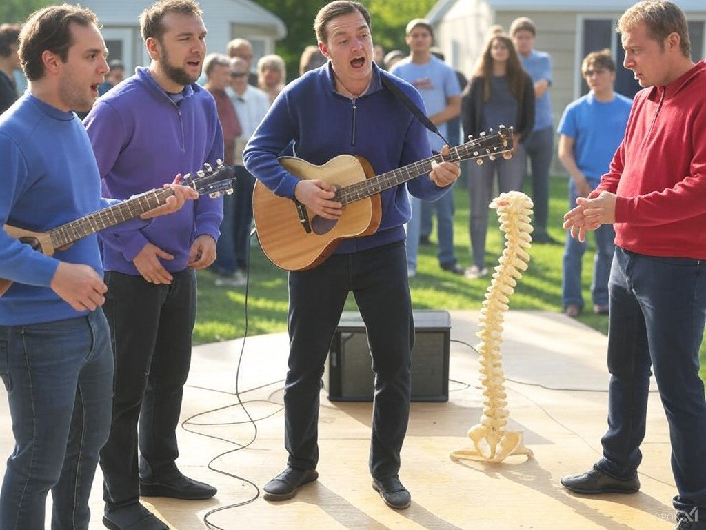 Spinal Cracker: A group of middle-aged chiropractors that moonlight as a Beatles cover band. Ehh? Ehh?!