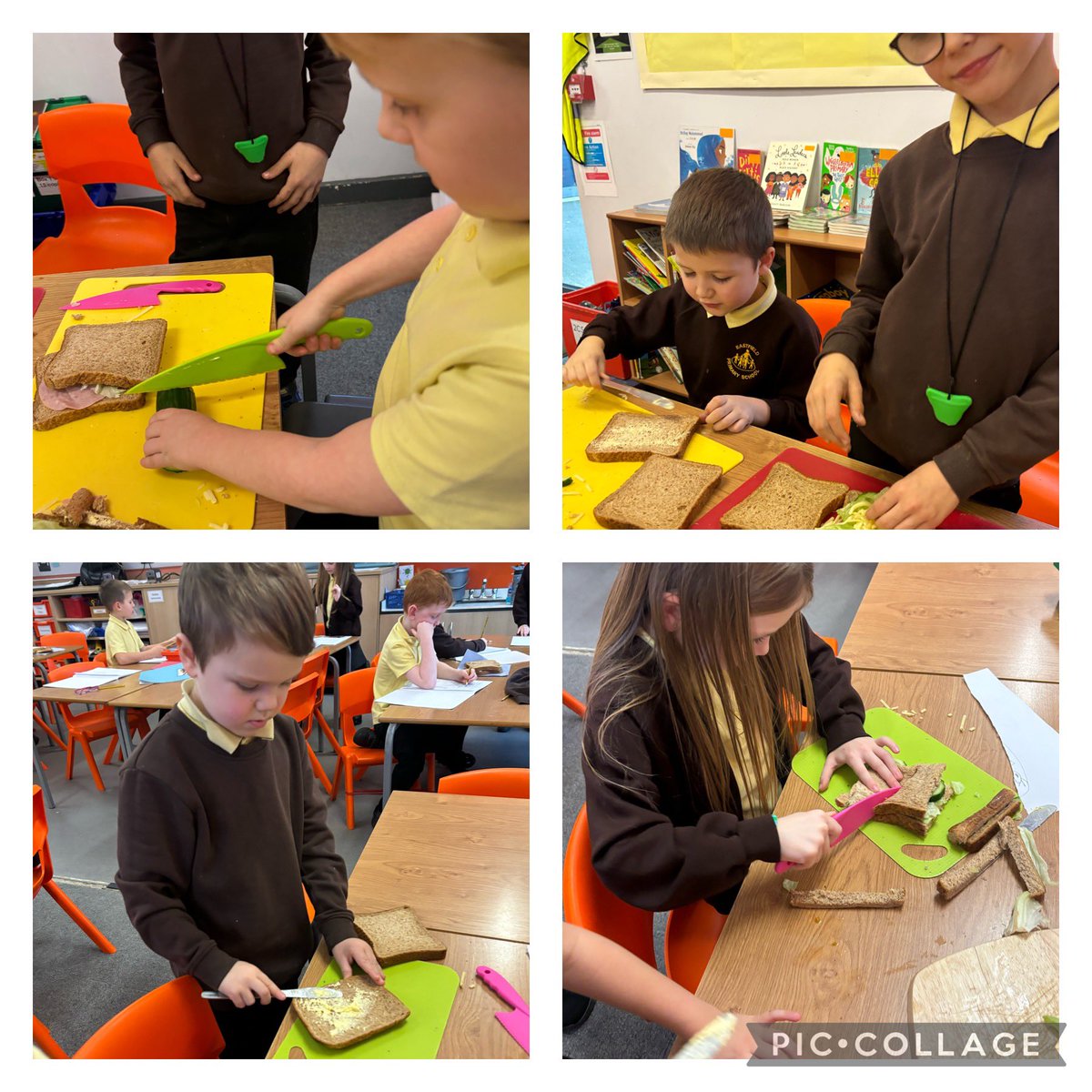 EastfieldPSHull's tweet image. This afternoon in #2CS the children used their skills to spread, cut and make their own sandwiches. #epsDT 🥪