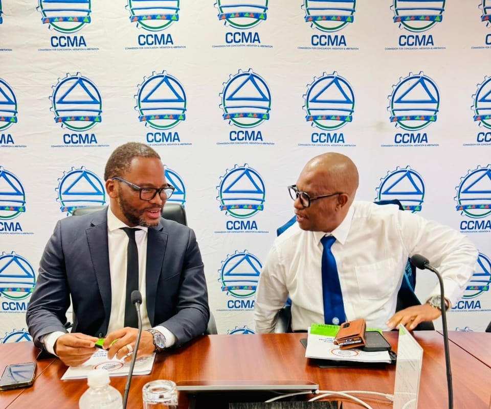 The <a href="/CCMA_SA/">CCMA Official</a> Executive Team and I had the privilege of hosting Honourable <a href="/DmJomo/">Jomo Sibiya 🇿🇦</a> today. This engagement marks a strong start to 2025, strengthening our efforts to promote social justice and fairness in the workplace.  #CCMA #LabourRelations