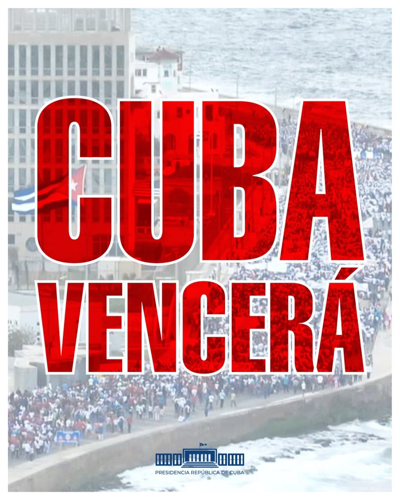 CubaMined's tweet photo. #CubaMined las medidas extremas del cerco económico impuestas por Trump son expresión del desprecio total hacia el pueblo cubano, para agudizar sus carencias materiales como factor de desestabilización interna. Los cubanos no les tememos a sus agresiones. #TumbaElBloqueo https://t.co/s5fZCfow4B
