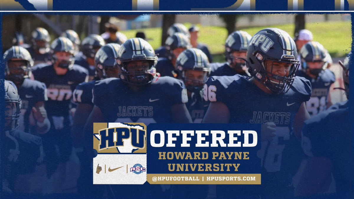 JohnathanWrenn's tweet photo. After a great conversation with ⁩ ⁦@CoachHuey⁩, I am blessed to receive an offer from Howard Payne University. ⁦@HPUFootball⁩ ⁦@KaufmanFootball⁩ ⁦@DanielStantz⁩ https://t.co/jYPkHU5bkk