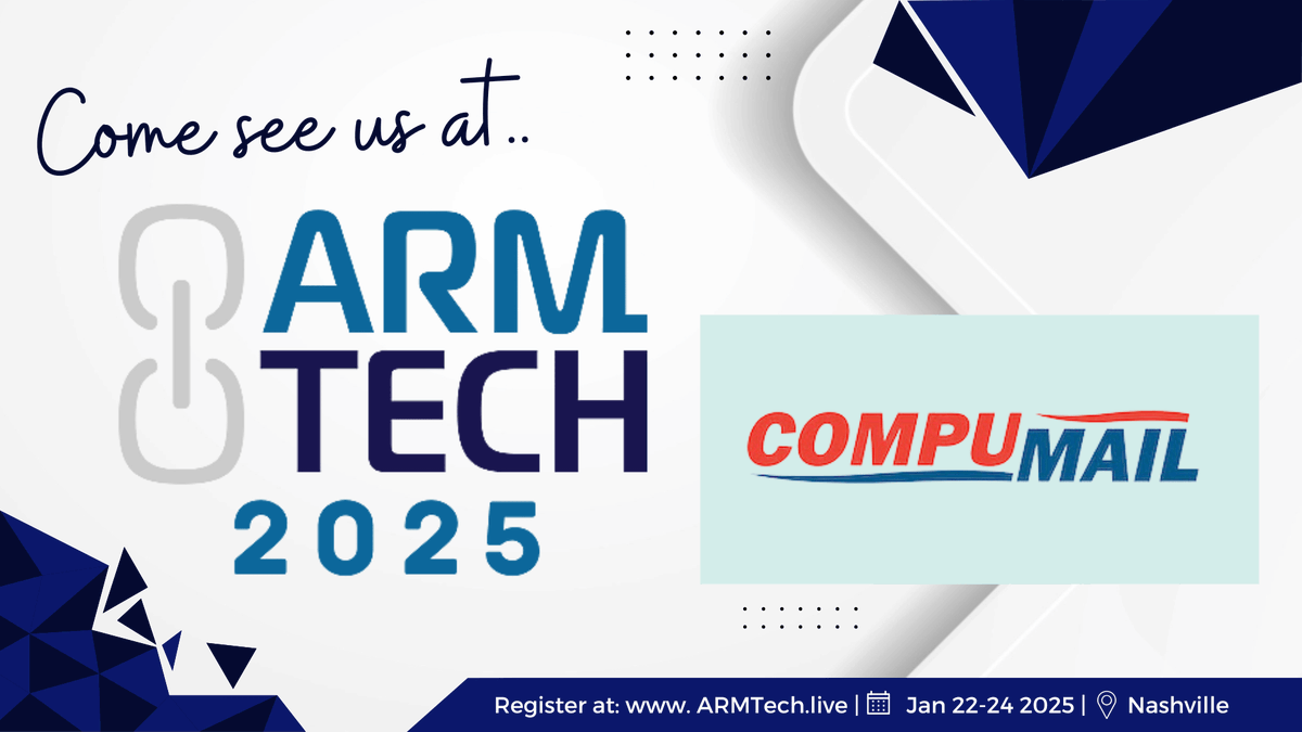 COMPUMAILINC's tweet photo. Be sure to make your way to Booth #55 at #ARMTech2025 this week! We'd love to chat with you about how we can help you streamline and automate your communications strategy.

#tradeshow #CompuMailInc https://t.co/unJ8bpe1to