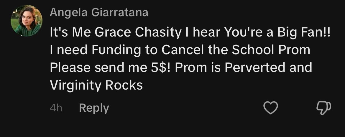 gracechasityy's tweet image. guys… grace chasity commented on my video😳