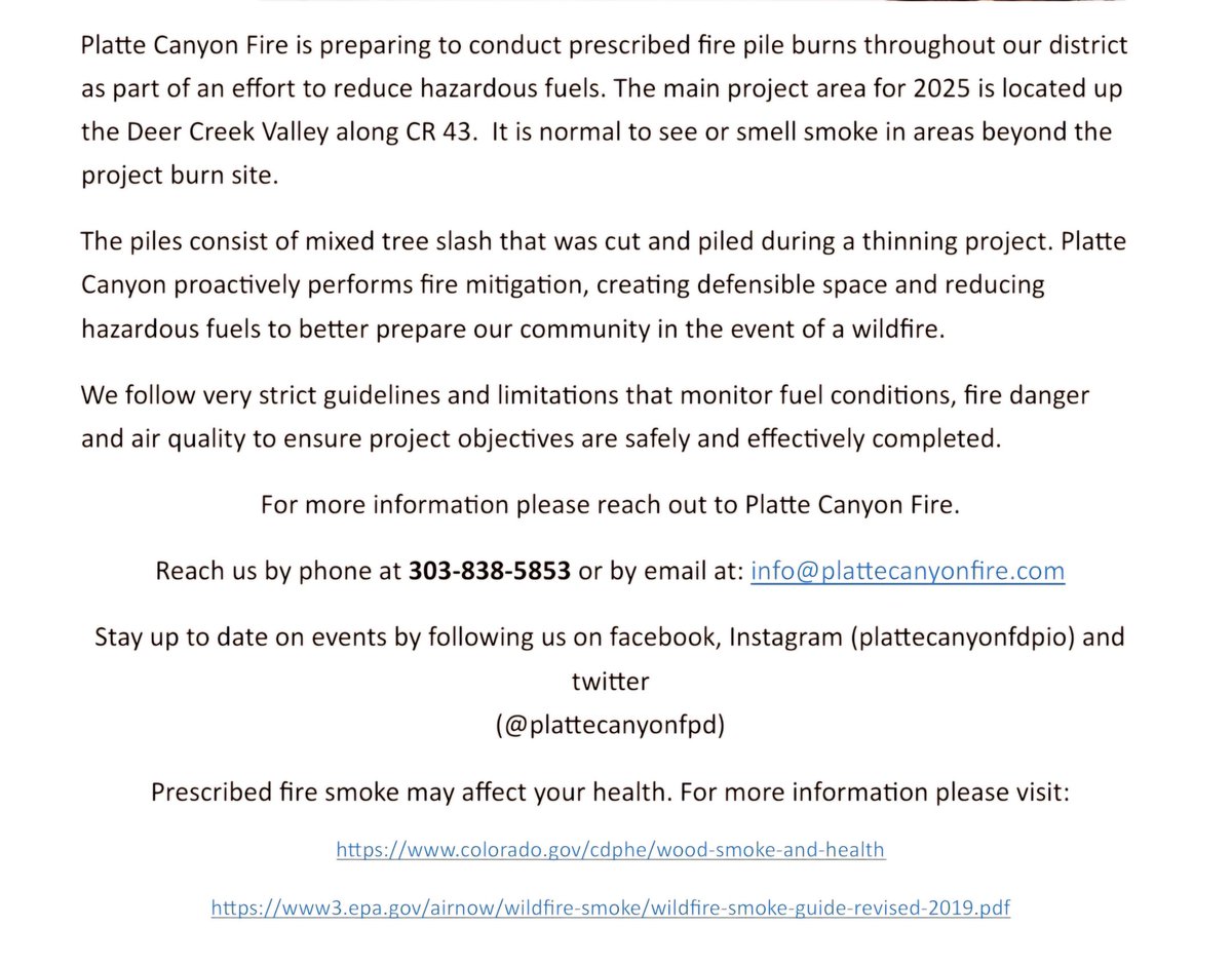 Platte Canyon Fire tweet media