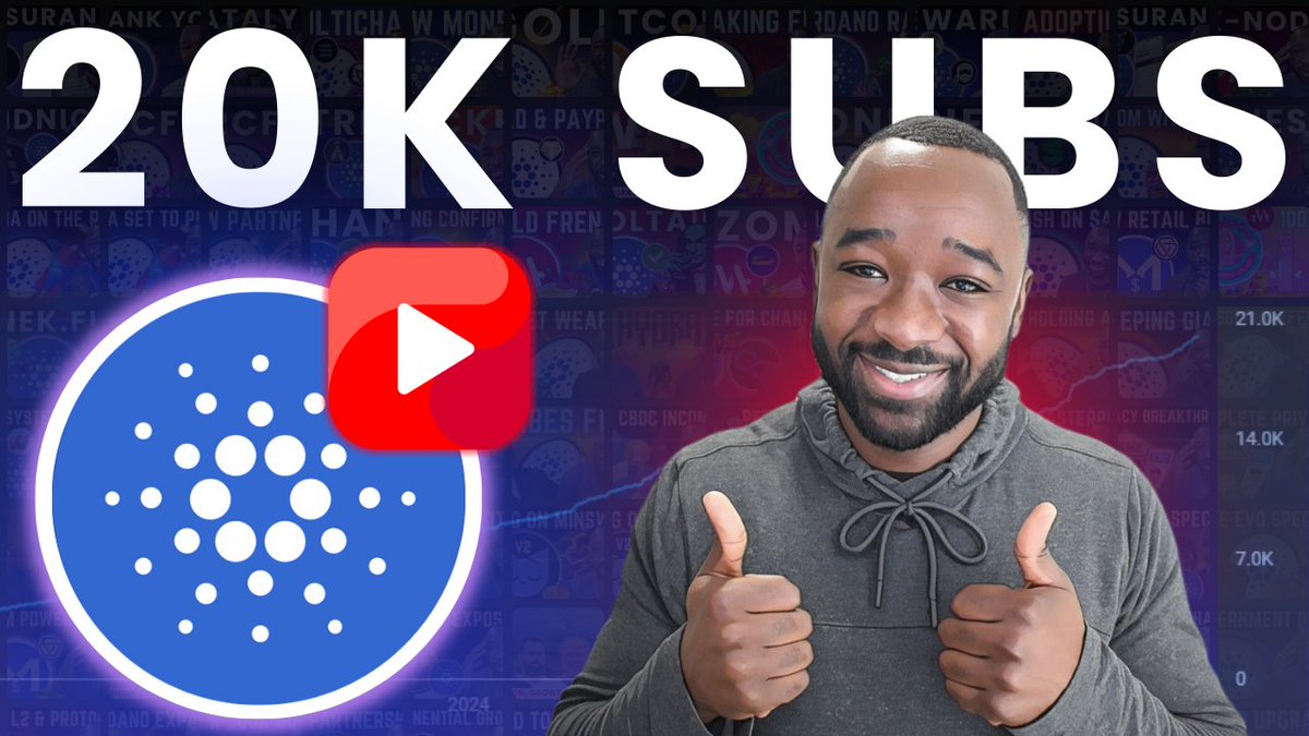 dapp_central's tweet image. Thank you to everyone whose shown me and the Dapp Central YouTube channel support over the last 3 years! We&apos;ve officially crossed over 20K subscribers and 1,000 video uploads. I dont take my role as a creator lightly and truly appreciate the #CardanoCommunity! Up next, 100k! 🍾🥂