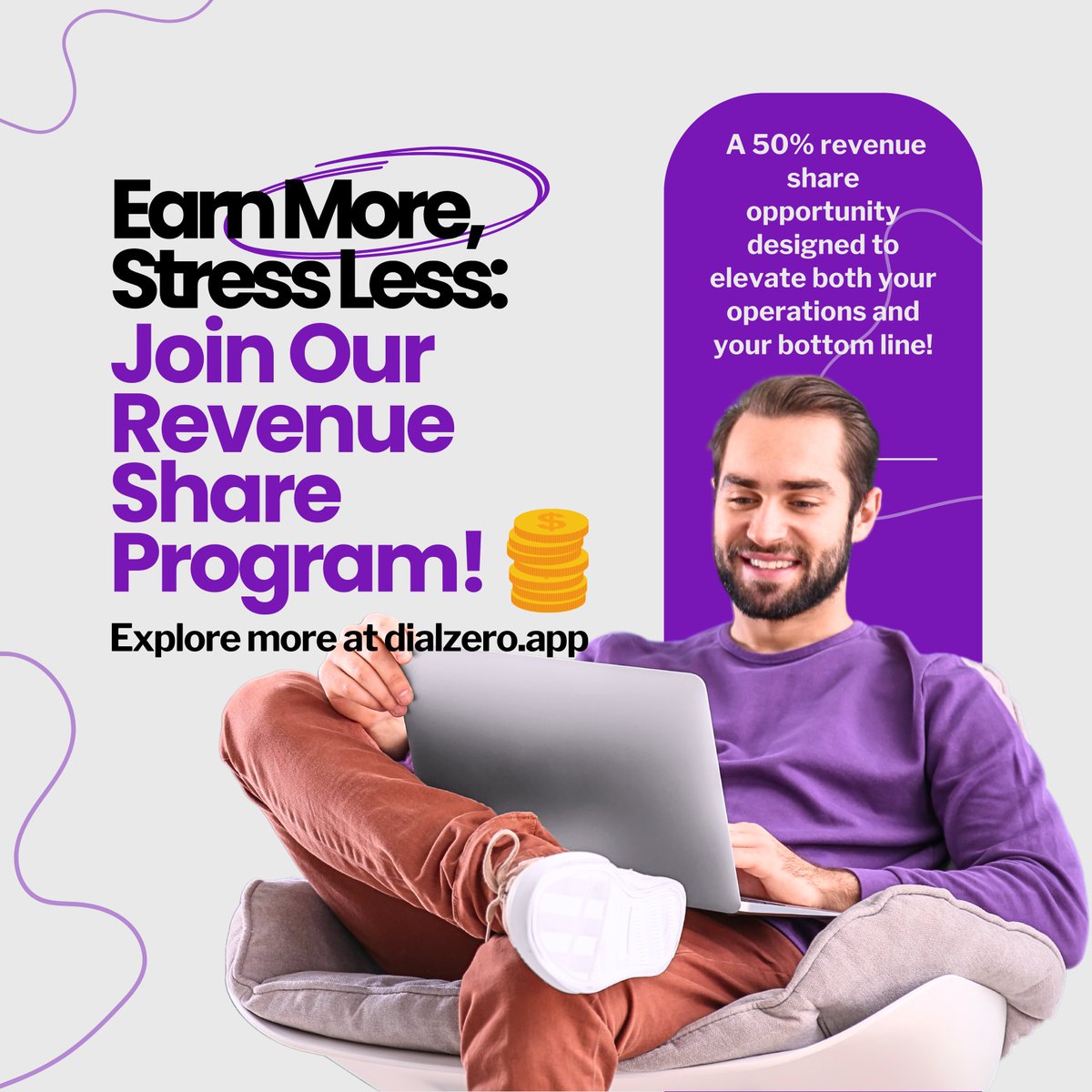 DialZeroApp's tweet photo. Earn More, Stress Less with RevShare! Learn more at https://t.co/IOE926xY54! https://t.co/rGus1bKvTx