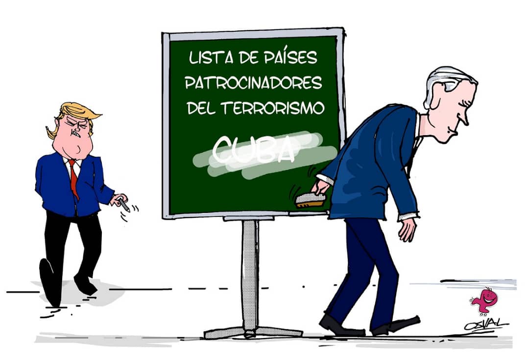 🙄En la listica de nuevo! No hay nada más nocivo que un país que educa y cuida a su gente ¿cierto? Trump debe pensar que exportar médicos es más peligroso que exportar armas. La única bomba que lanzamos es la de la solidaridad, pero eso claramente asusta a algunos. 
#CubaVencerá