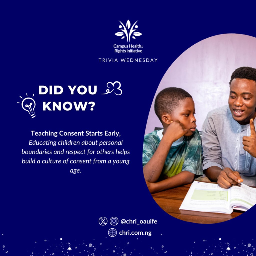 Chri_oauife's tweet photo. Teaching consent starts with the little ones! 🌱. Let’s raise a generation that knows the power of saying ‘yes’ and ‘no’—and respecting both.
#ConsentIsKey #TeachRespect #BoundariesMatter #CHRITriviaWednesday https://t.co/QPLAU8k2Ko