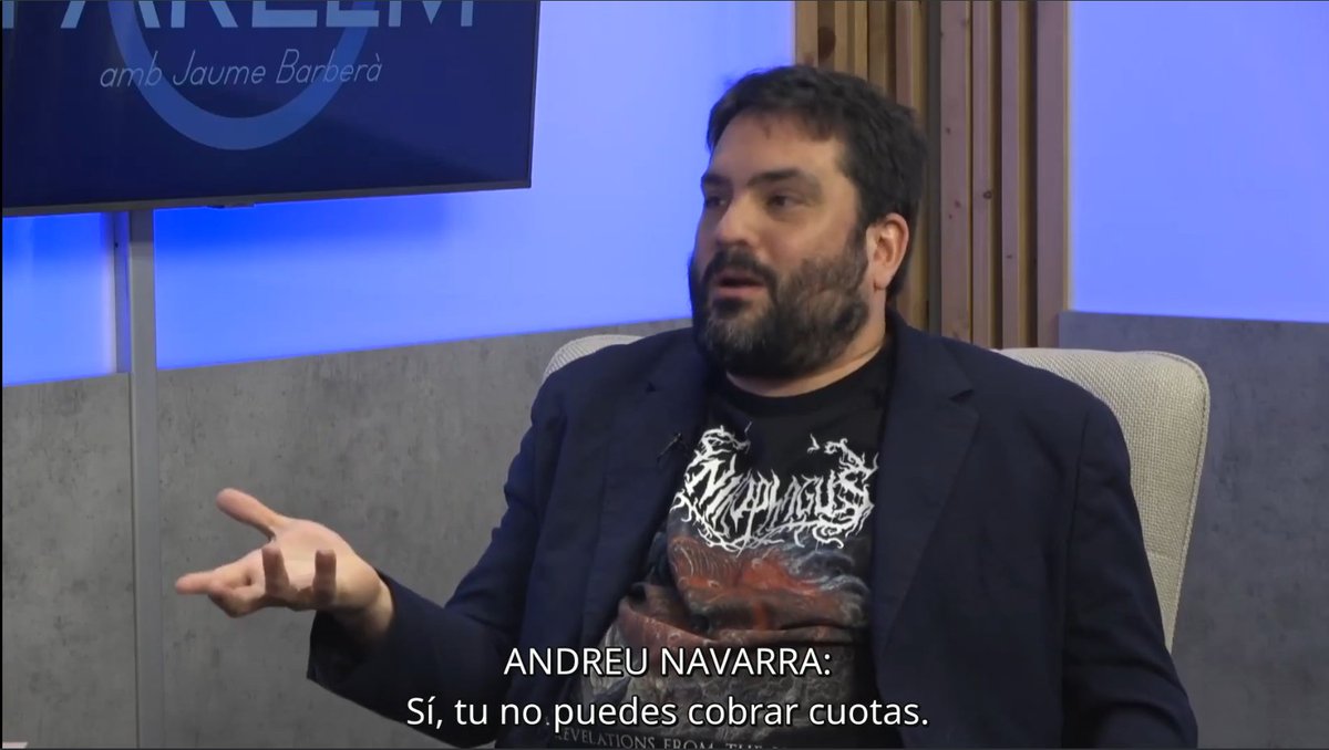 mfidemraizer's tweet photo. Aquí arribem al “culmen” que deia. L’@AndreuNavarra es despulla: diu que són “il·legals”, però: PER QUÈ? De seguida desvia l'atenció i deixa caure “hi ha gent que diu que les quotes de material són il·legals en un públic”...

“Hi ha gent que diu”...? Ens vol prendre el pèl?  7/11 https://t.co/tOD1cJnH7G