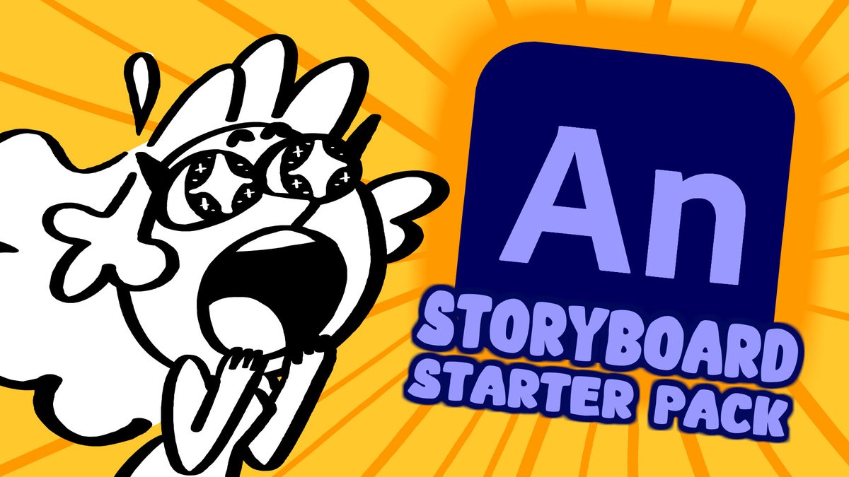 ✨ HOW TO STORYBOARD IN ADOBE ANIMATE CC ✨
is now up on my Youtube channel! ✨✌️✨

This is essentially a starter pack I made to help people start making their own storyboard animatics in Flash right away. Link below – I'll be posting clips of it in the upcoming days. Enjoy! 💖