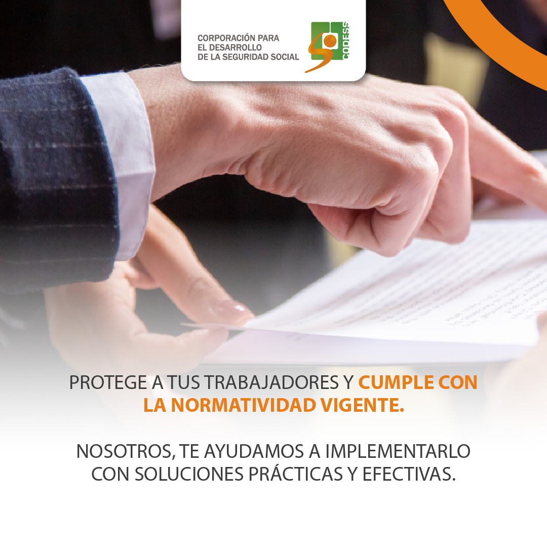 codessco's tweet image. El SG-SST no son solo reglas, es una filosofía que prioriza la salud y seguridad de tus colaboradores. 💼🔒 Cumple la normatividad y crea un entorno productivo. En CODESS te ayudamos a implementarlo. ¡Contáctanos ahora!
#SeguridadEnElTrabajo #SGSST #CODESS #Prevención