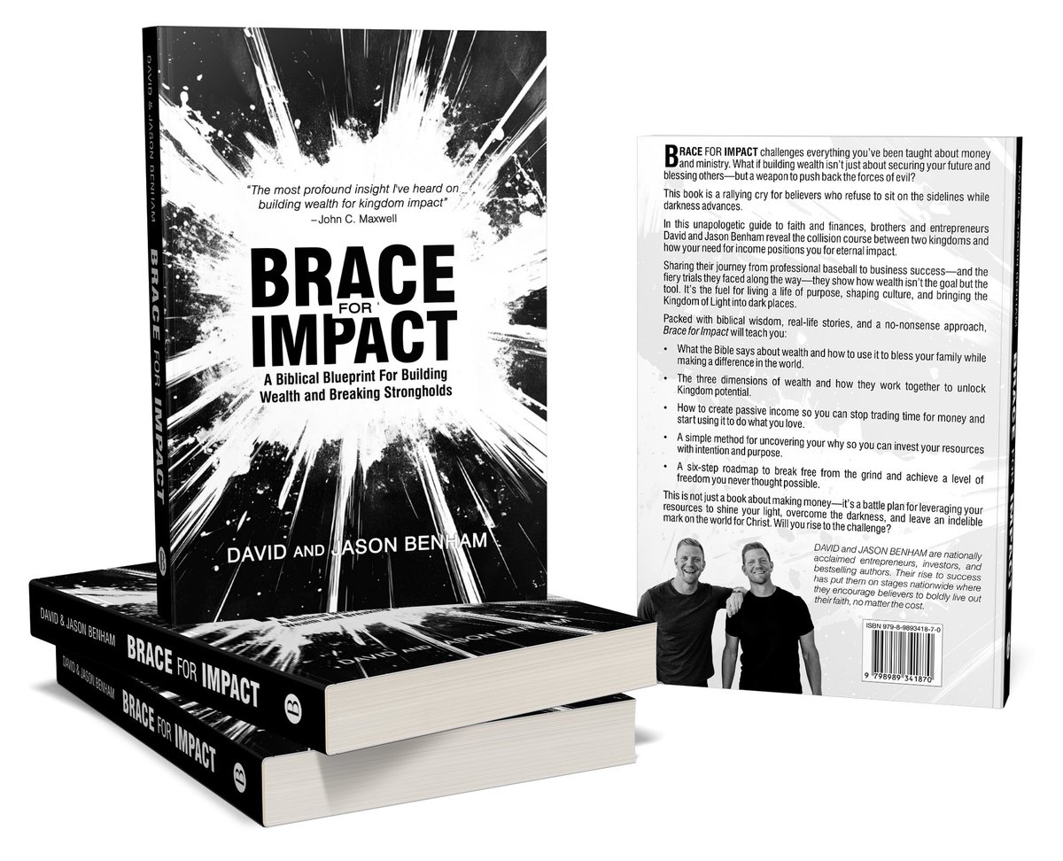 New book release 👇👇🔥🔥

Brace for Impact challenges everything you’ve been taught about money and ministry. What if building wealth isn’t just about securing your future and blessing others—but a weapon to push back the forces of evil? 

a.co/d/f81LiAi