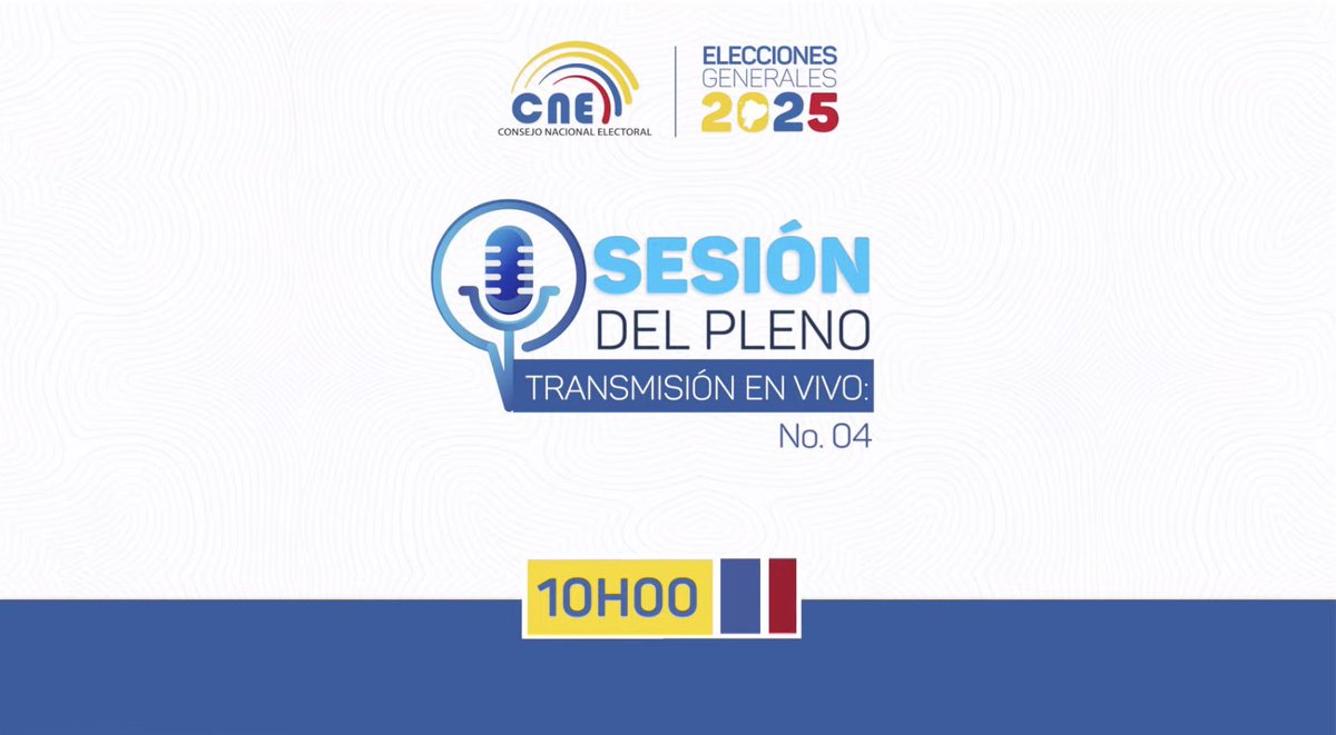 CNE_EnriquePita's tweet photo. AHORA | Se instala la sesión ordinaria No. 04 del #PlenoCNE de manera virtual.  

Sigue la transmisión en directo. ⤵️

https://t.co/SBWtBOPMUL https://t.co/EmIy9tIlys