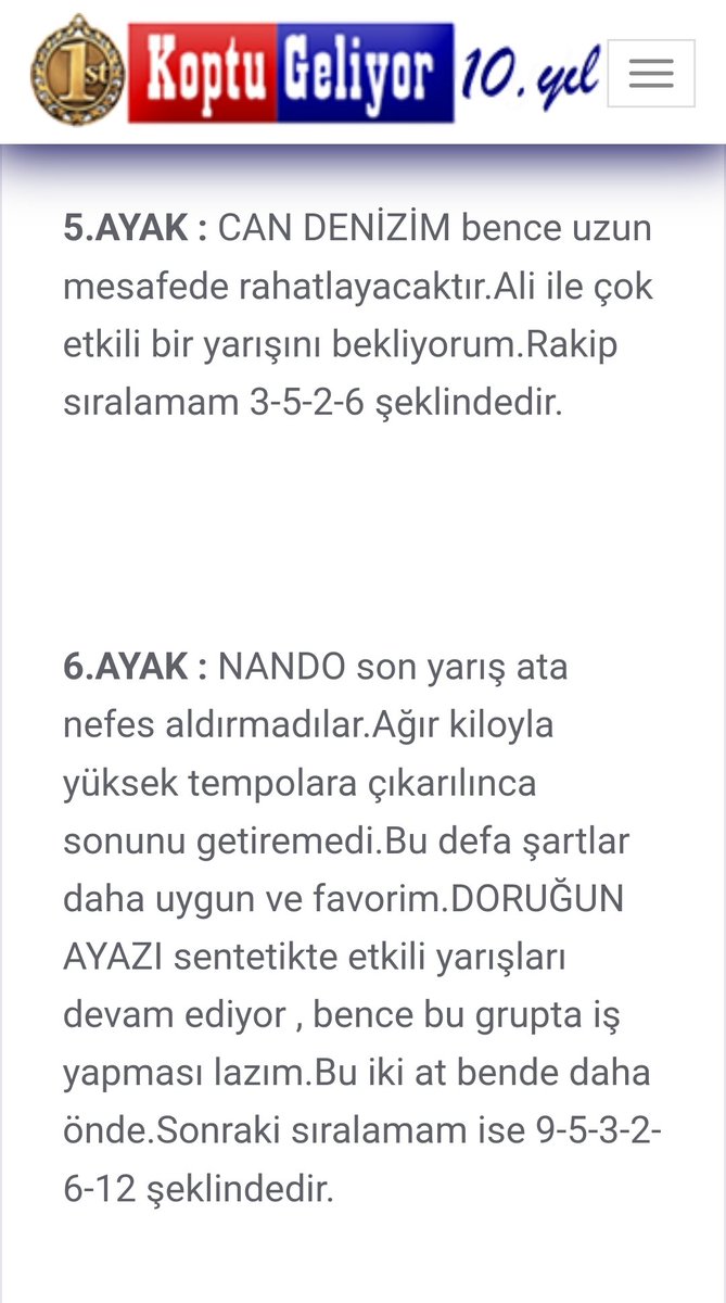 koptugeliyorcom's tweet photo. Altılıyı beceremedik , ama son iki ayak önerdiğimiz atlarla dosta güven düşmana korku 😊 Önce CAN DENİZİM vurgusu. Son ayakta ise zor koşuda net bir NANDO // DORUĞUN AYAZI ikilisi ✅️ https://t.co/zHZFkJgdYX