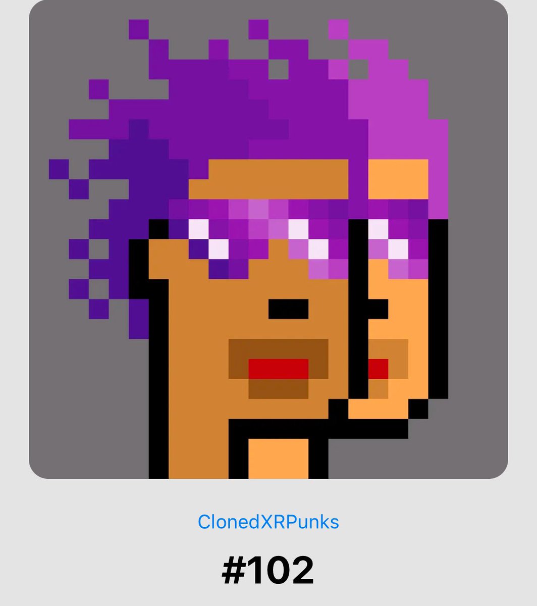 xanderwaynerxrx's tweet image. If you could #clone yourself would you??….PUNK

#freshmints from @clonedXRPunks 

#XRPLedger #XRP #moonshoot