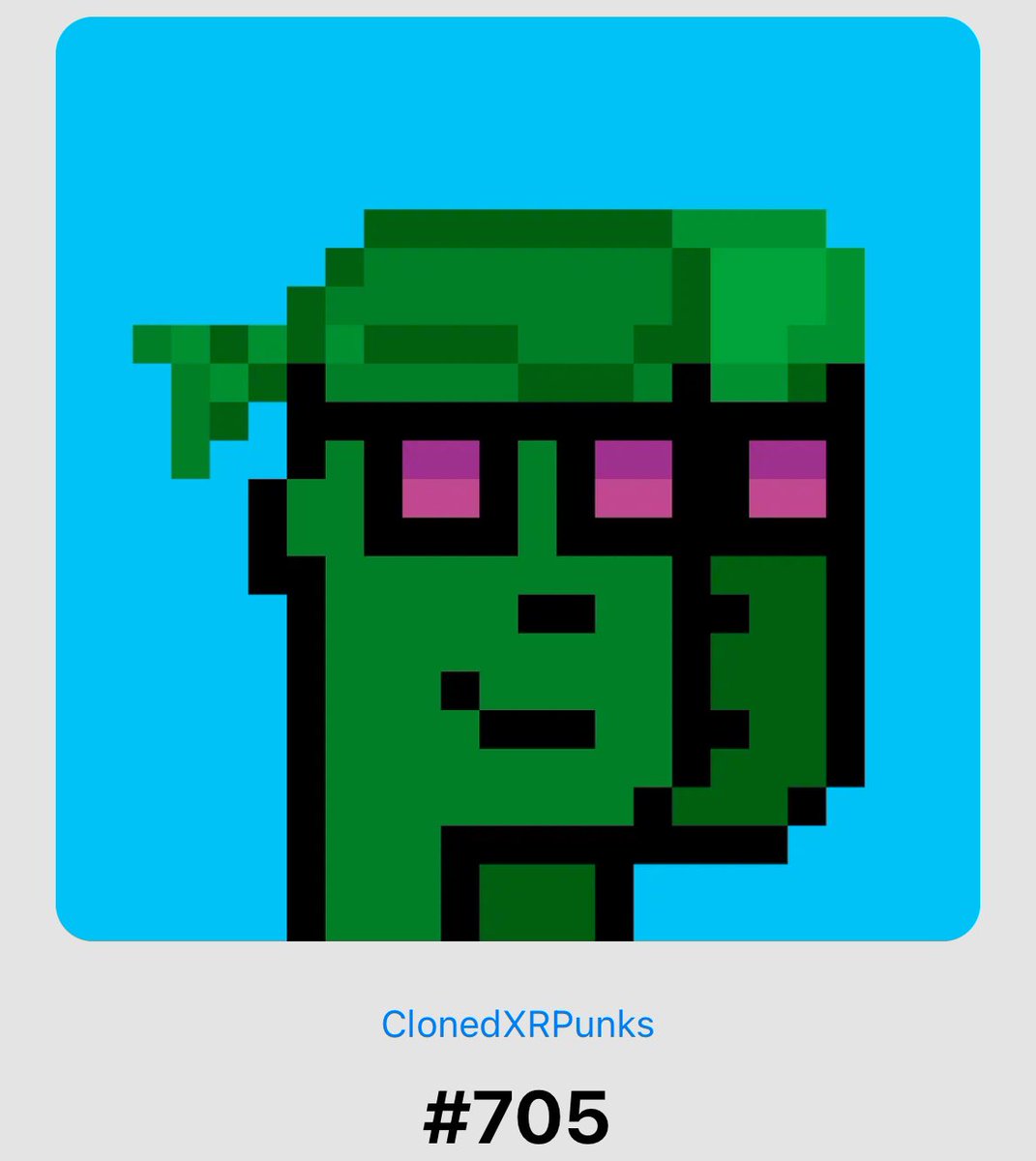 xanderwaynerxrx's tweet image. If you could #clone yourself would you??….PUNK

#freshmints from @clonedXRPunks 

#XRPLedger #XRP #moonshoot