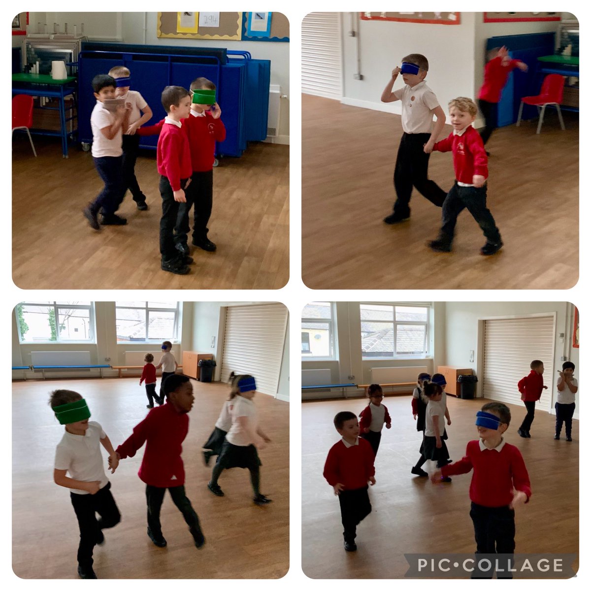 Year 1 have been investigating their senses in science. Today we were thinking about how important our sense of sight is.